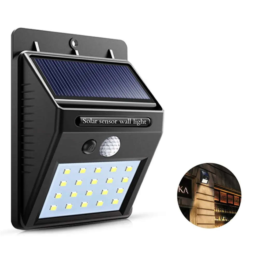 20 LED Solar Power PIR Motion Sensor