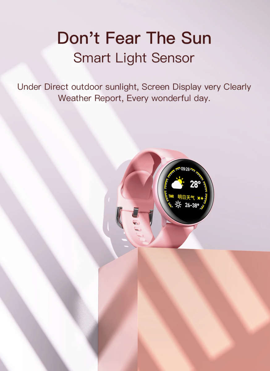 SN59 Smart Watch| IP68 Waterproof Fitness Activity Tracker Heart Rate Monitor Bluetooth Brim Sport