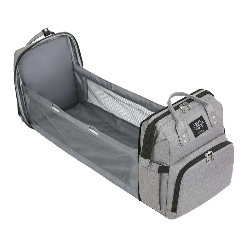 Lequeen Diaper Bag For Mom And Baby Backpack Multifunctional Baby Bed Bags Maternity Nursing Handbag