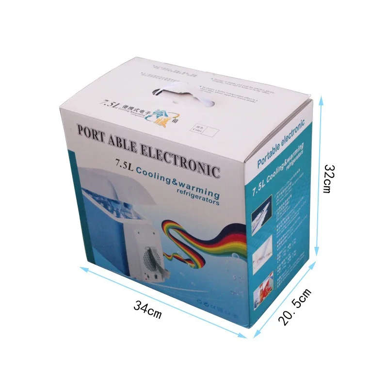 7.5L 12V Portable Car Cooler/Warmer Electric Fridge Travel Refrigerator