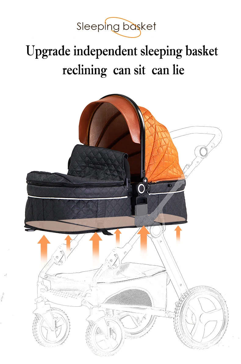 Egg Shell Baby Pram / Stroller 2 in 1 With The Separate Bassinet Voondo Brand