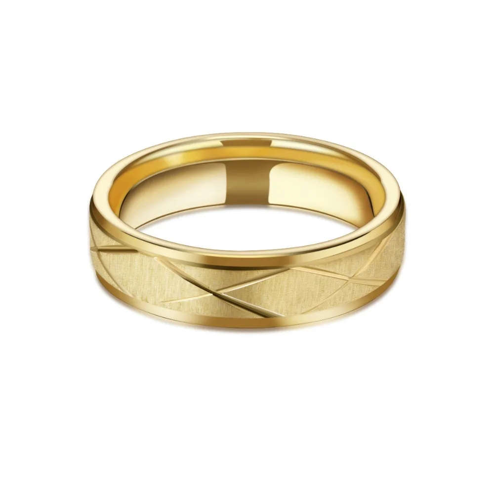 Retail Price R950 - Genuine 6mm Stainless Steel Rings for Men Gold Ring Size 9