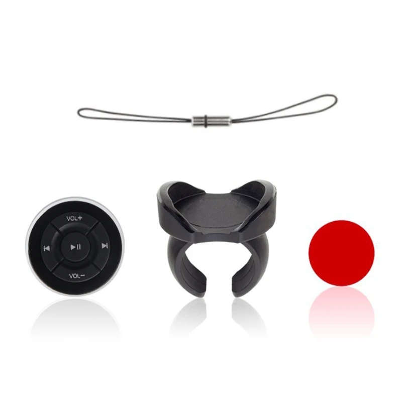 Car Steering Wheel Wireless Bluetooth Controller Mobile Phone Steering Wheel Remote Controller