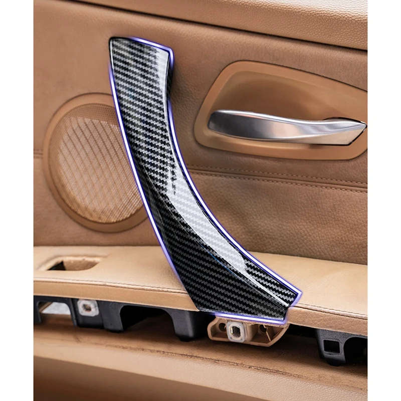 6Pcs Car Inner Door Handle Cover Trim Pull Grab Panel Handle for-BMW 3 Series E90 E91 2005-2012