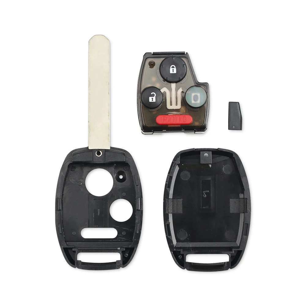 Car Entry Remote Key 3 Buttons 313.8Mhz With ID46 Chip Fob For Honda Accord Fit Civic Odyssey