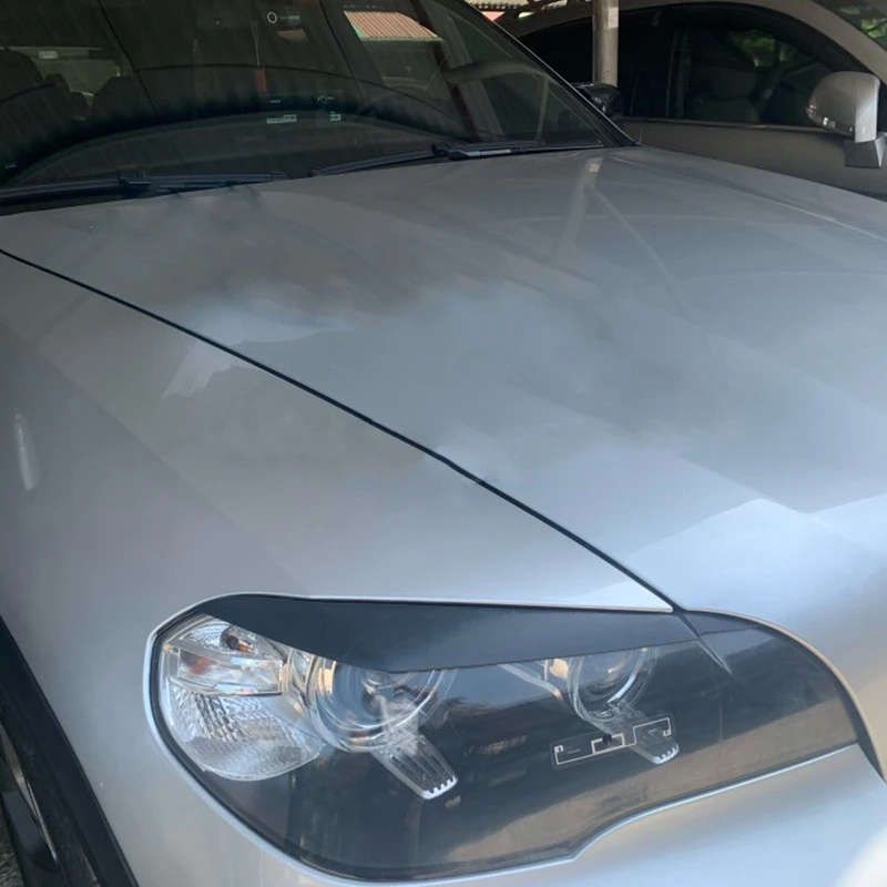 for-BMW X5 E70 2007-13 Headlight Lid Eyebrows Headlight Eyelids Decoration Head Light Lamp Cover