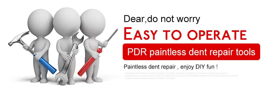 PDR Tools Kit Dent Removal Paintless Dent Repair With Led Worklight - PDR Case SMT-050 Electrical No