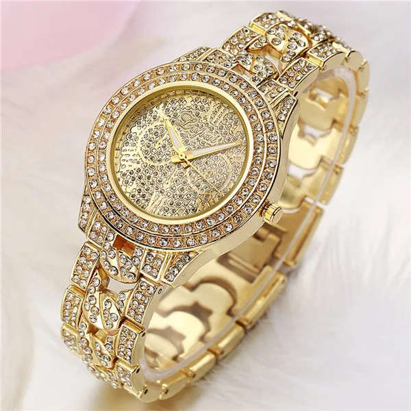 ***STUNNING*** LVPAI Luxurious Ladies AAA CZ De Luxe Analog Quartz Watch in Gold, Rose Gold, Silver