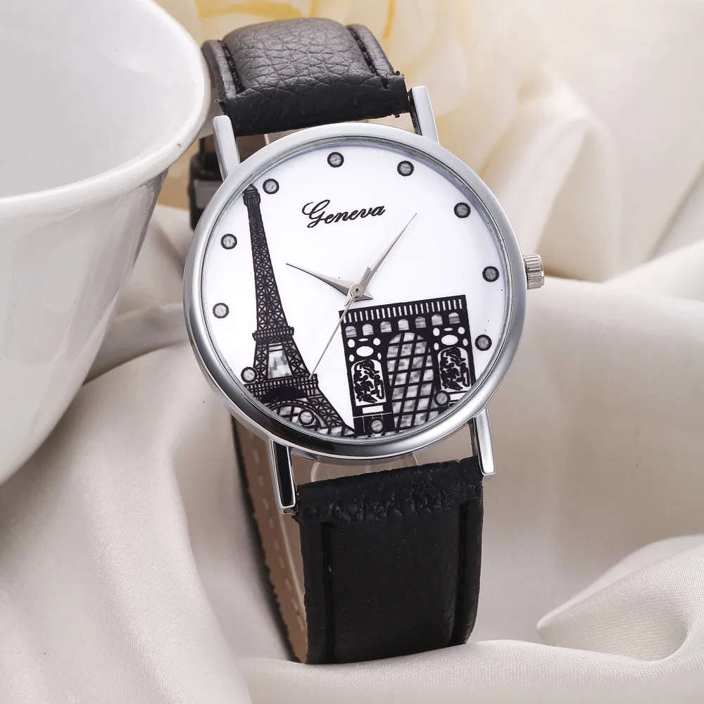 New Fashion Simple Style Top Luxury Dress Watch For Women. - Black