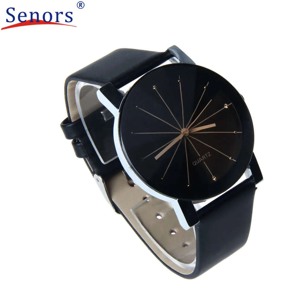 Men's Quartz Leather Strap Business Watch.