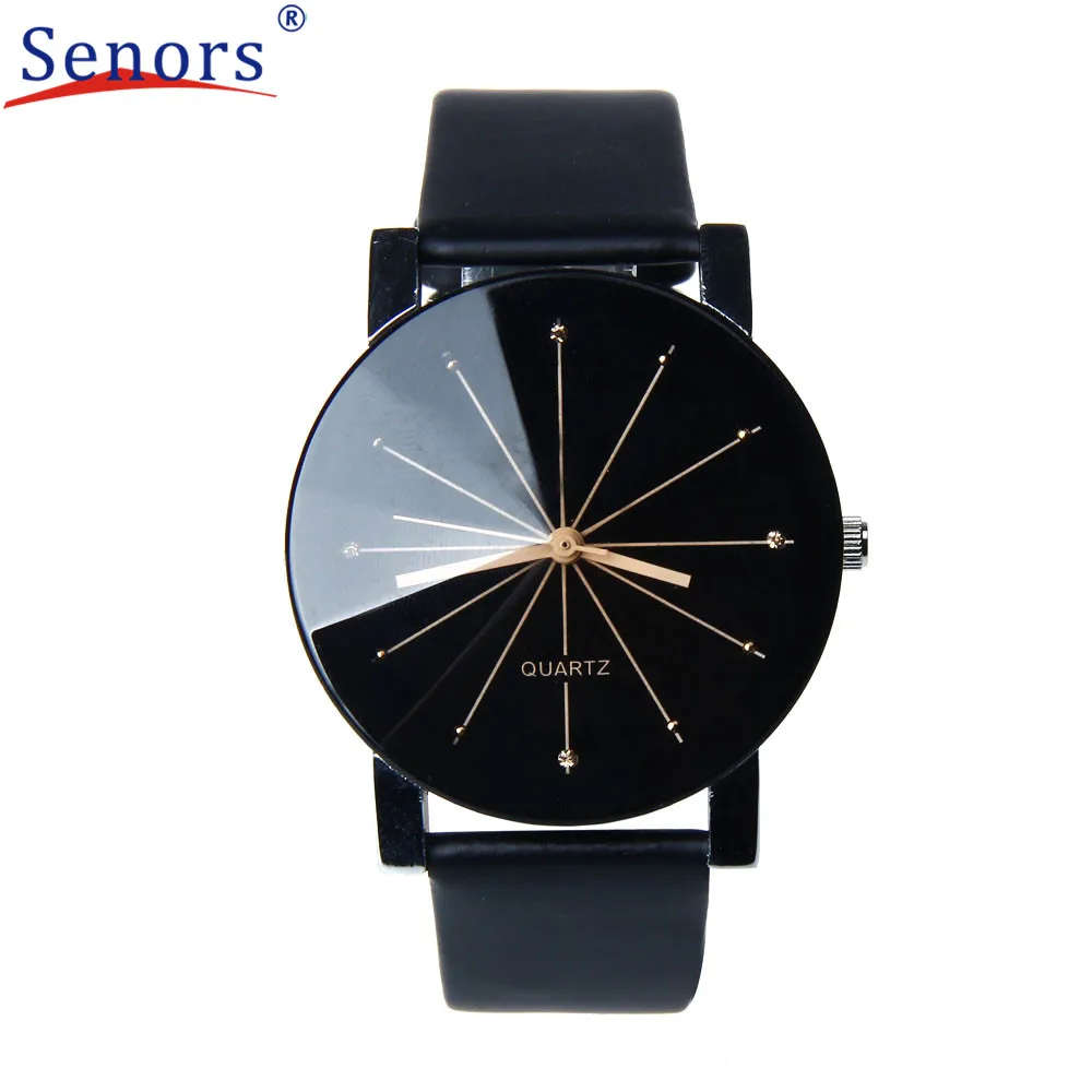 Men's Quartz Leather Strap Business Watch.