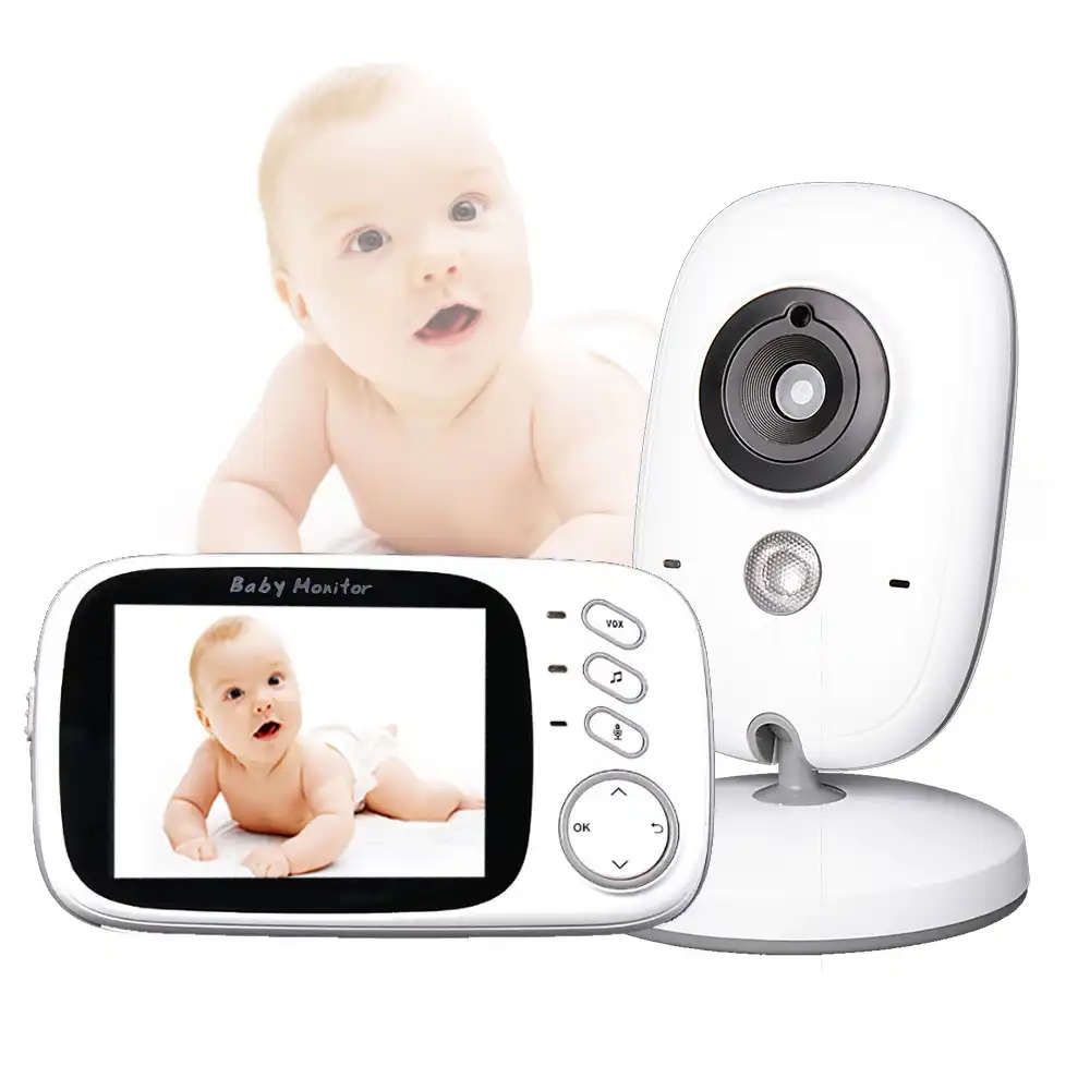 VB603 2.4G Video Baby Monitor Security 3.2 inch Mini Camera - White EU Plug4544