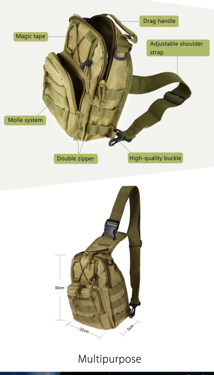 Outlife Hotsale 9 Color 600D Military Tactical Backpack Shoulder Camping Hiking Camouflage Bag