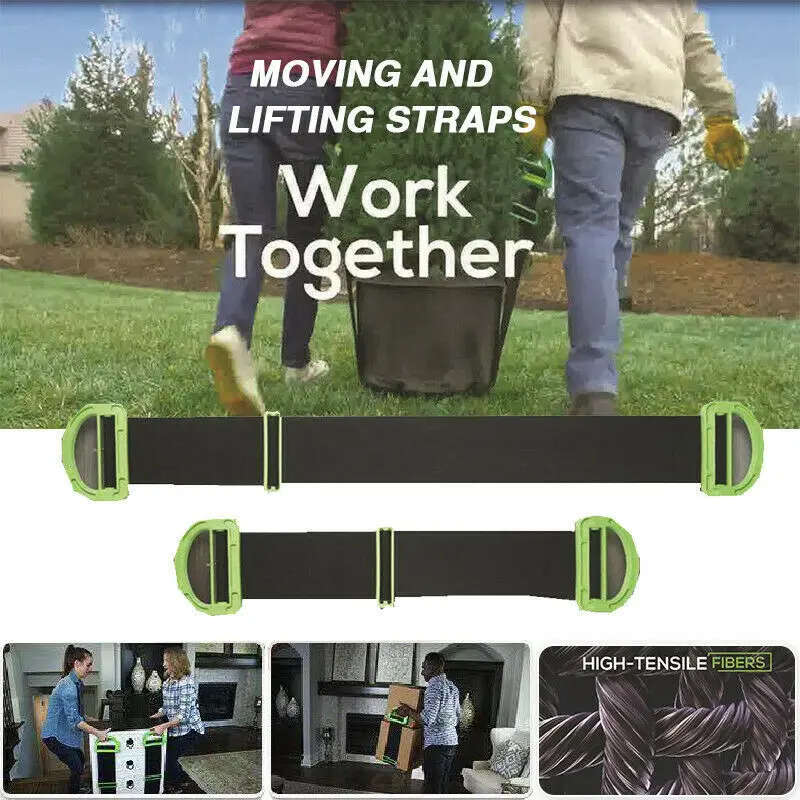 Clever Carry Moving Adjustable Lifting Straps
