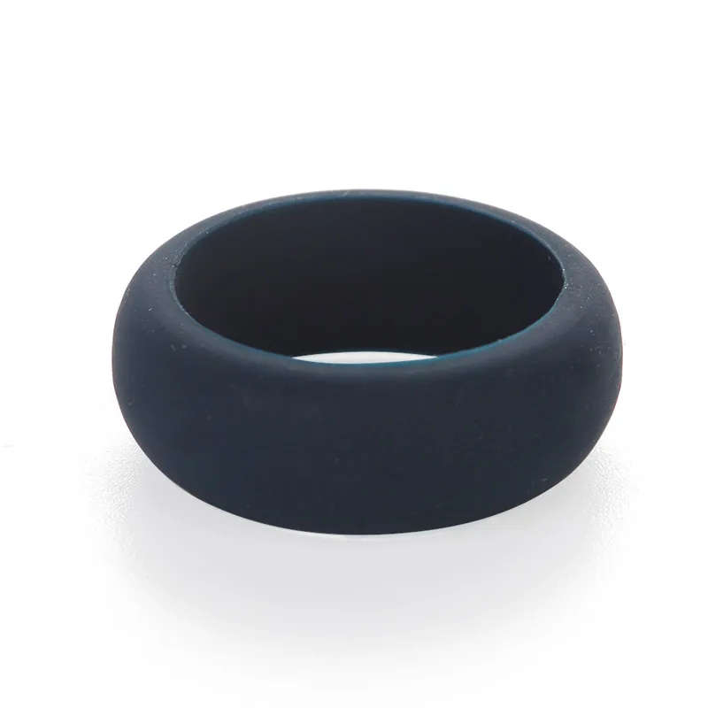 Wholesale New Silicone Sport Round Solid Unisex Couple's Rings