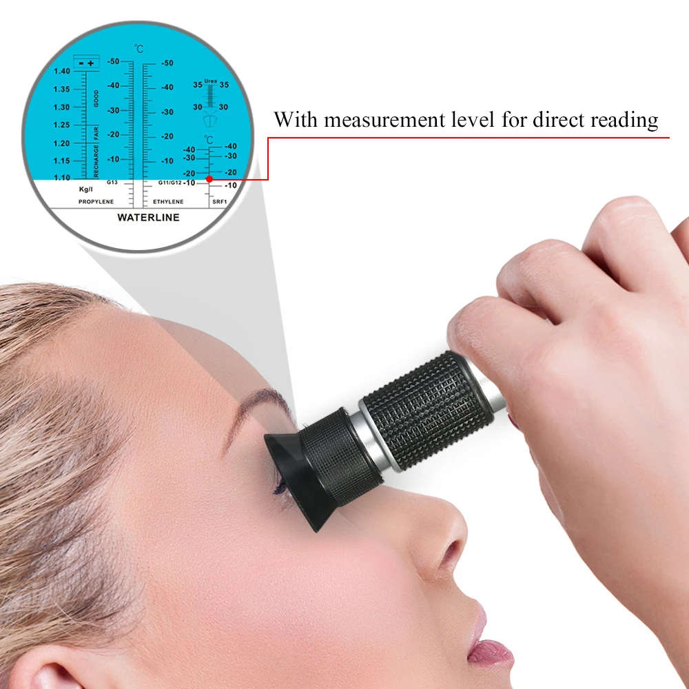 Portable Handheld Antifreeze Refractometer Freezing Point Meterfor Antifreeze tester