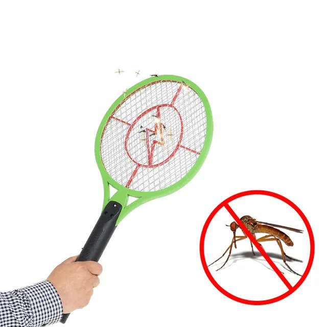 Cordless Rechargeable Electric Fly Mosquito Killer Swatter Bug Zapper Racket