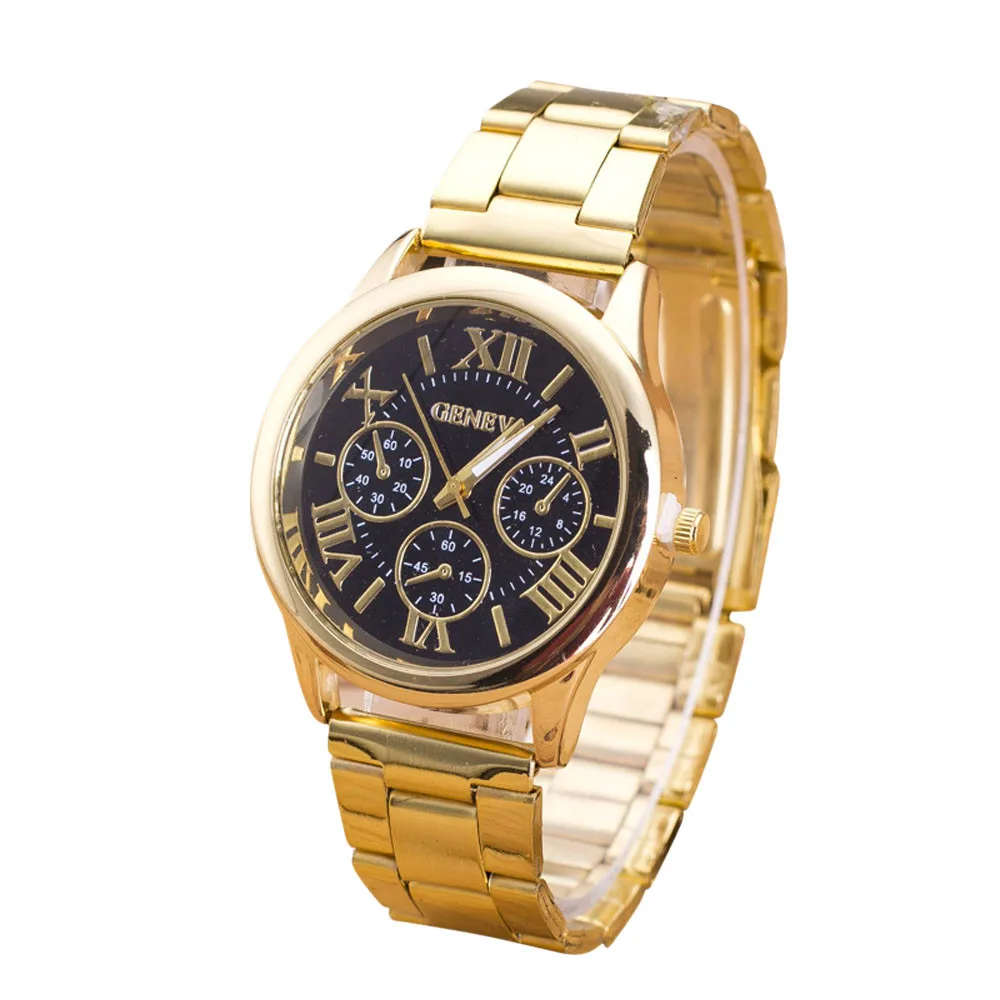 ***STUNNING*** Luxurious Unisex Gold Stainless Steel Quartz Wrist Watch