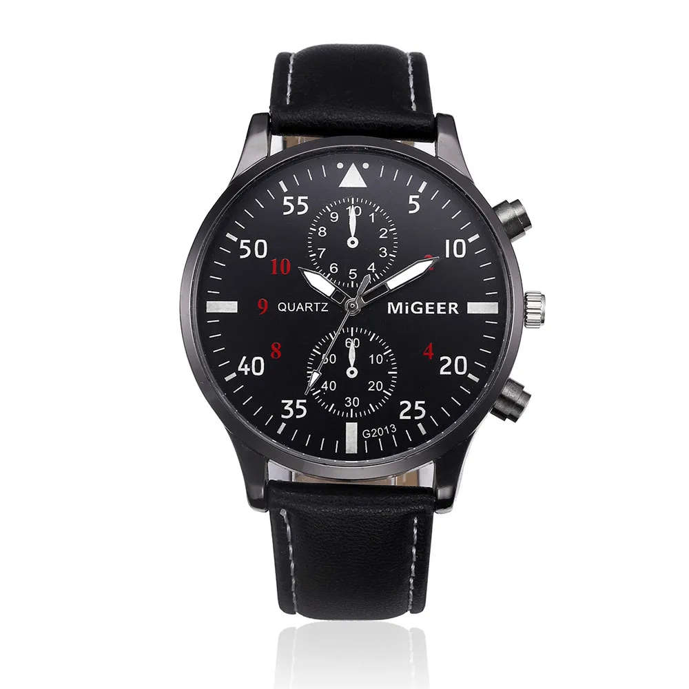 Mens Watches Luxury  -  Black Strap.
