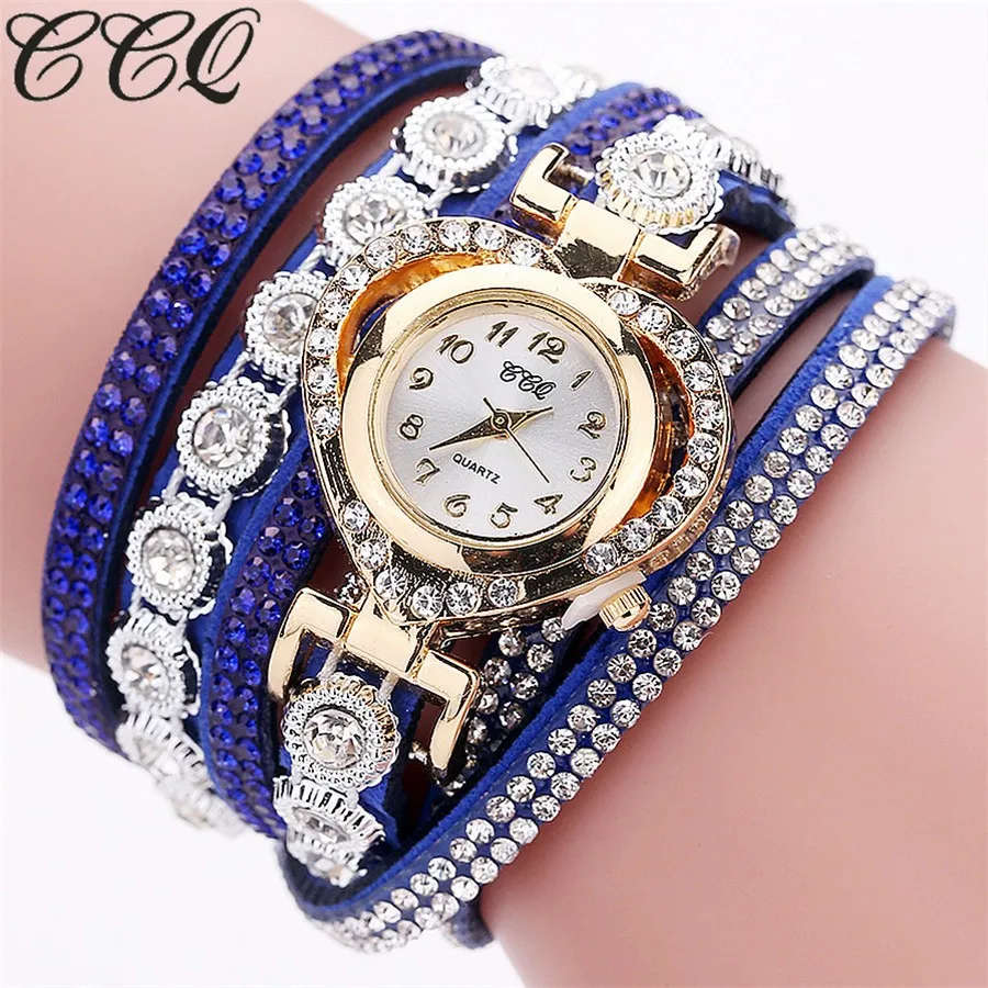 ***STUNNING*** CCQ Brand Fashion Women Bracelet Watch With AAA CZ