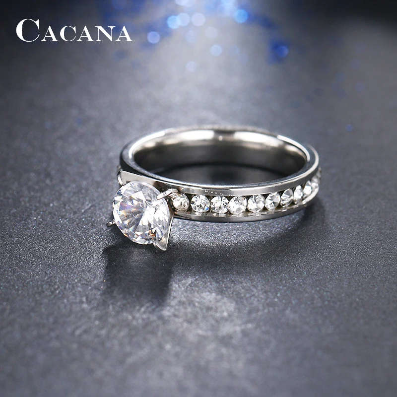 Genuine Stainless Steel Wedding Engagement Band Ring Size 10