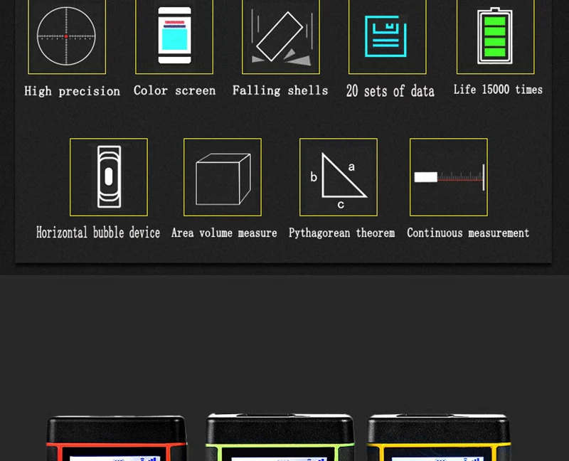Laser Distance Meter Laser Rangefinder Laser Tape Range Finder Ferramentas Diastimeter Measure
