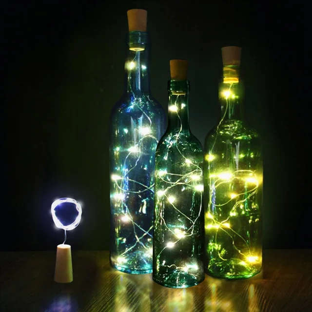 Led Wine Bottle Stopper Bar Accessories Bottle Cork Plug Corks String Lights