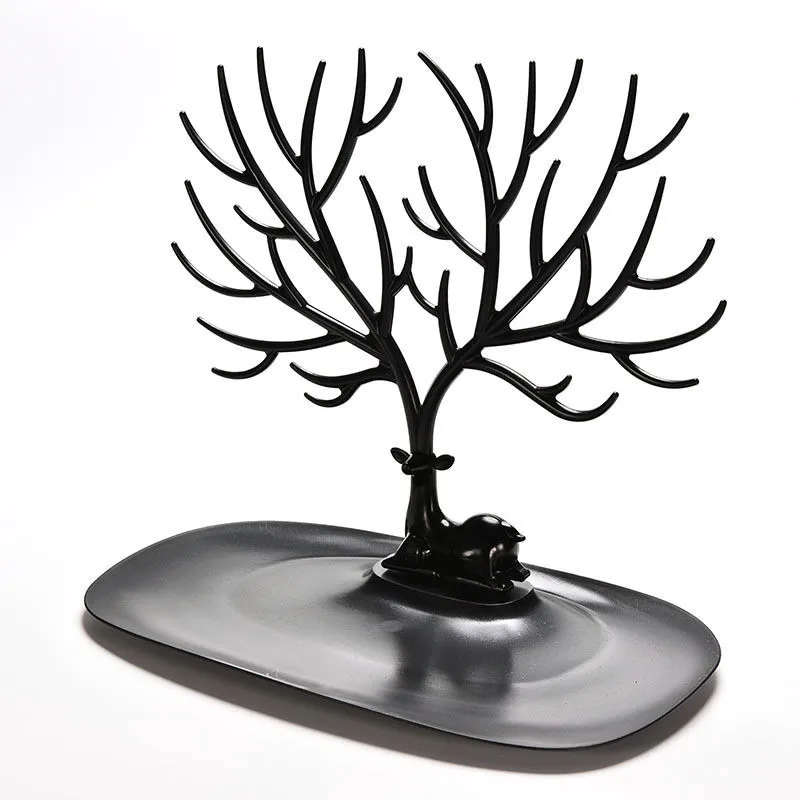 Jewelry Necklace Earring Deer Stand Display Organizer