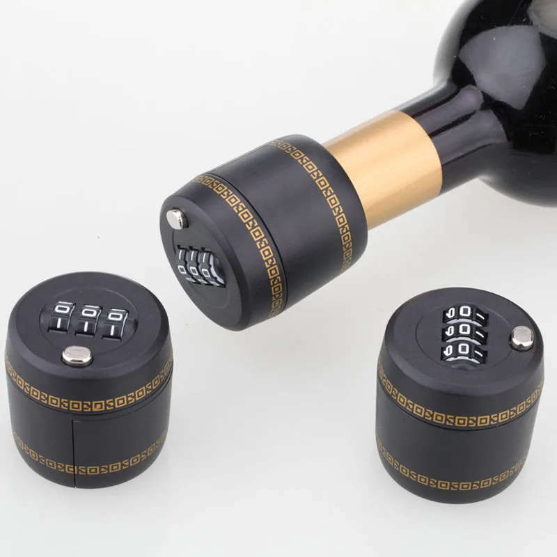 Combination Lock for Wine Whisky Brandy all Liquor Bottles Great Christmas gift