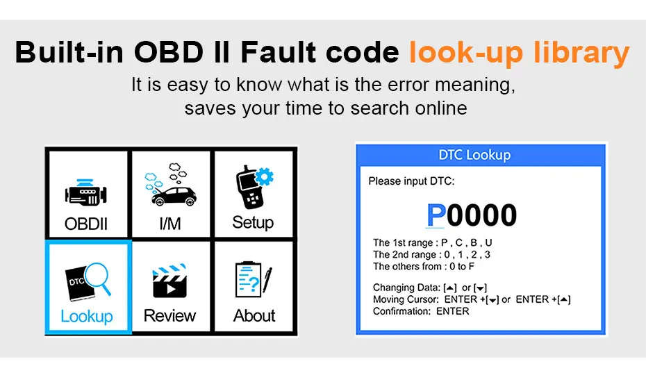 OBD2 Scanner Car Code Reader OBD Automotive Scaner OBDII Vehicle Ancel AD410 in Russian OBD 2