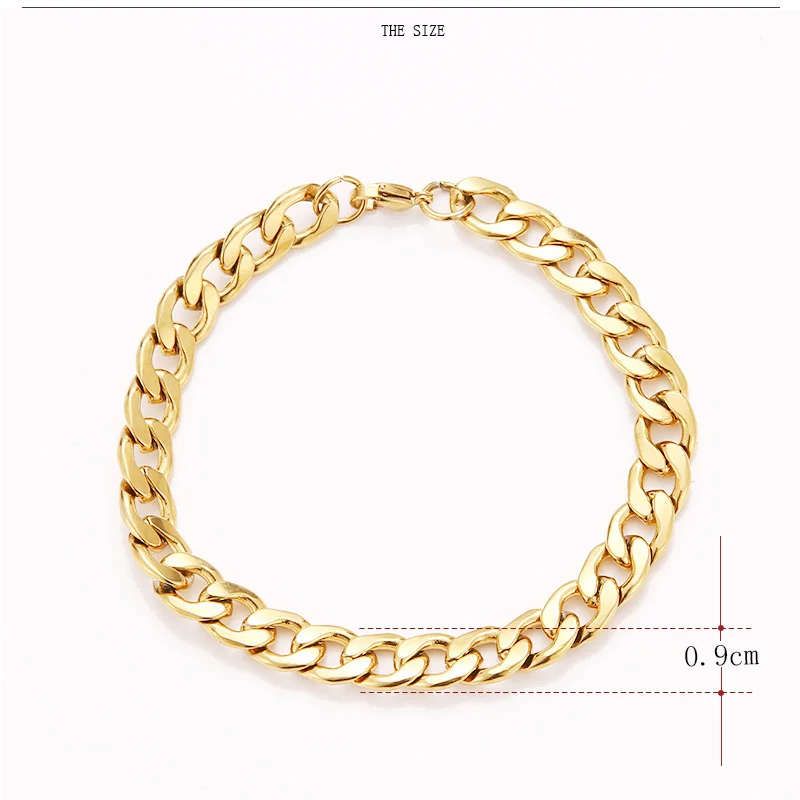 Retail Price R 1250 / Genuine 316L Stainless Steel Chain Bracelets For Man Women Gold SColor