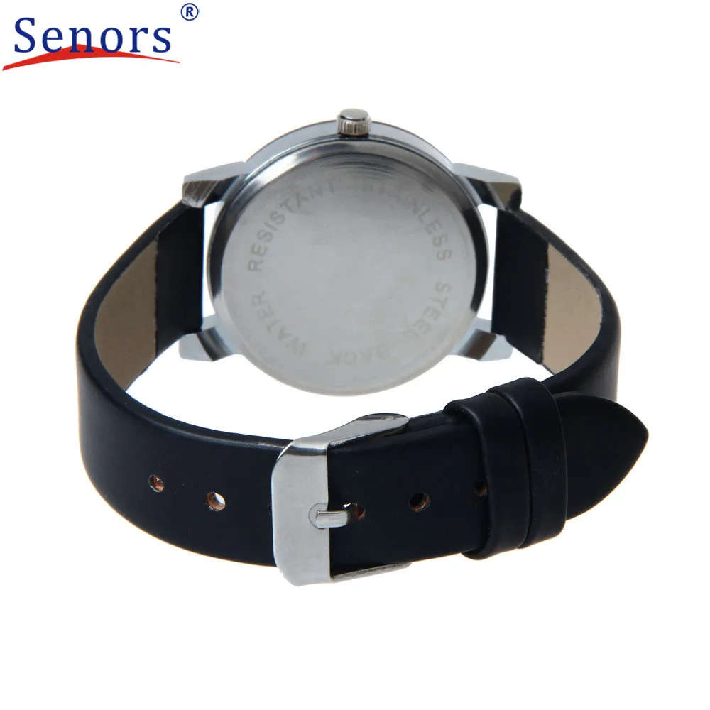 Men's Quartz Leather Strap Business Watch.
