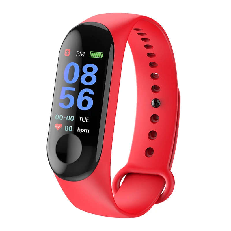 [LOCAL STOCK] M3 Smart Band Wristband Fitness Bracelet Big Touch Screen Color LCD Message