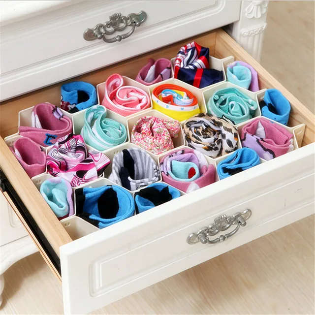 8 Piece Drawer Organizer  Divider Tidy Box/Pink color only