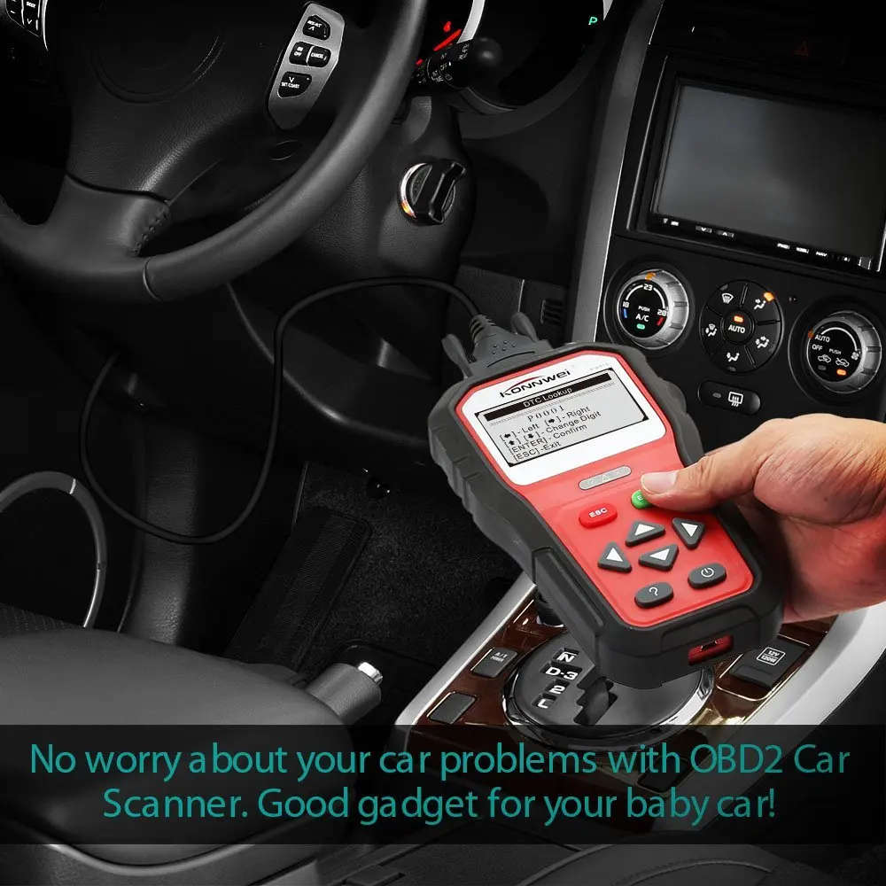 Auto Diagnostic Scanner OBD2 Diagnostic Tool KW818 Multi-Language Scanner Code Reader (Konnwei)