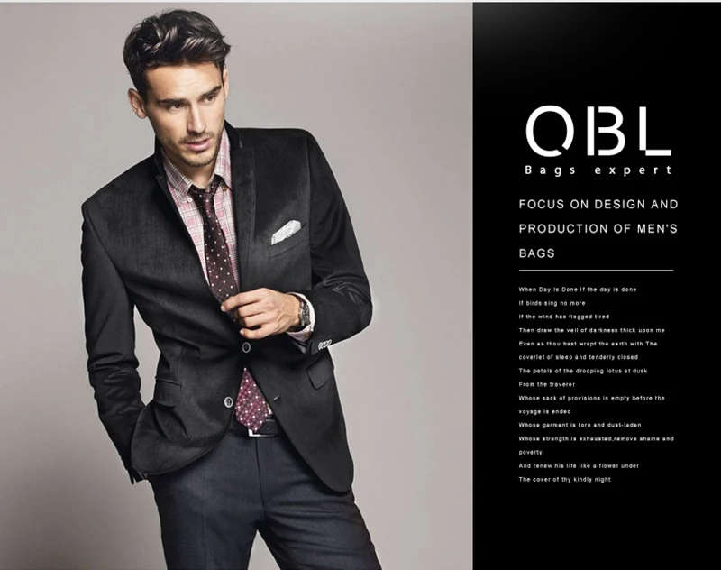 QiBoLu Cow Genuine Leather Messenger Bags Men Travel Business Crossbody Shoulder Bag for Man