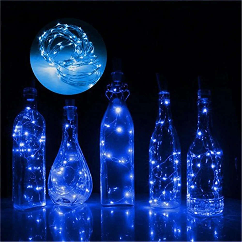 15 LED Wine Bottle Cork Shaped String Light Night Fairy Light Lamp Home Decor