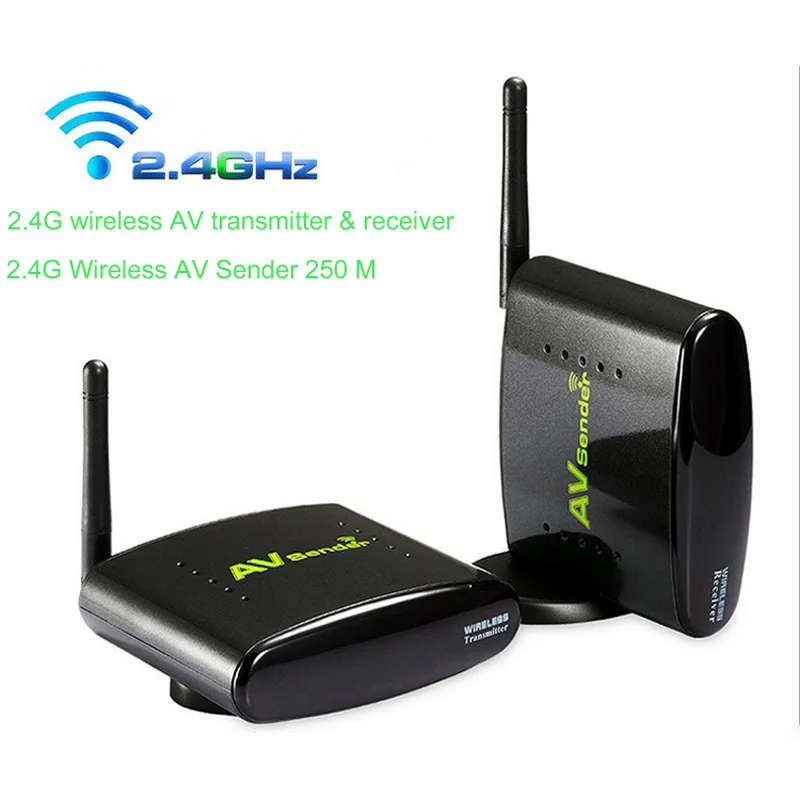Wireless AV Transmitter & Receiver - Avsender & IR Remote