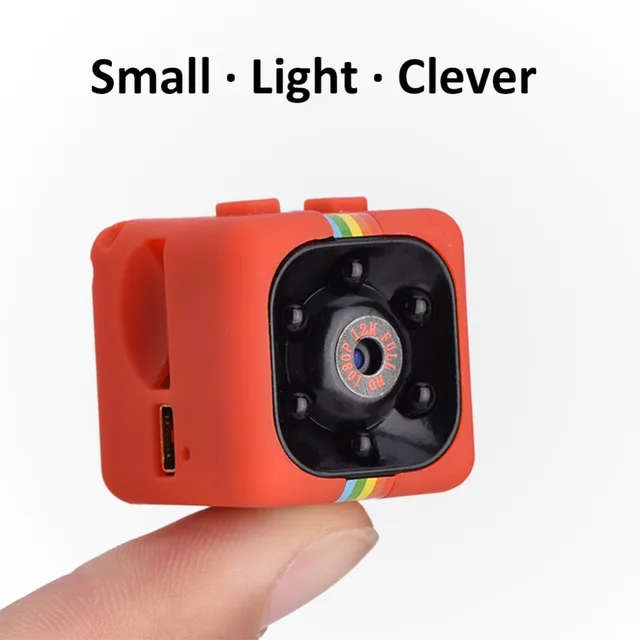 SQ11 Mini DV HD 1080P 2MP Sport Recorder Camera with Holder, Support Monitor Detection & IR Night V