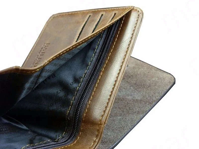 Top Quality Male Genuine Leather Brief Wallet Fashion Cowboy Card Holder Cowhide