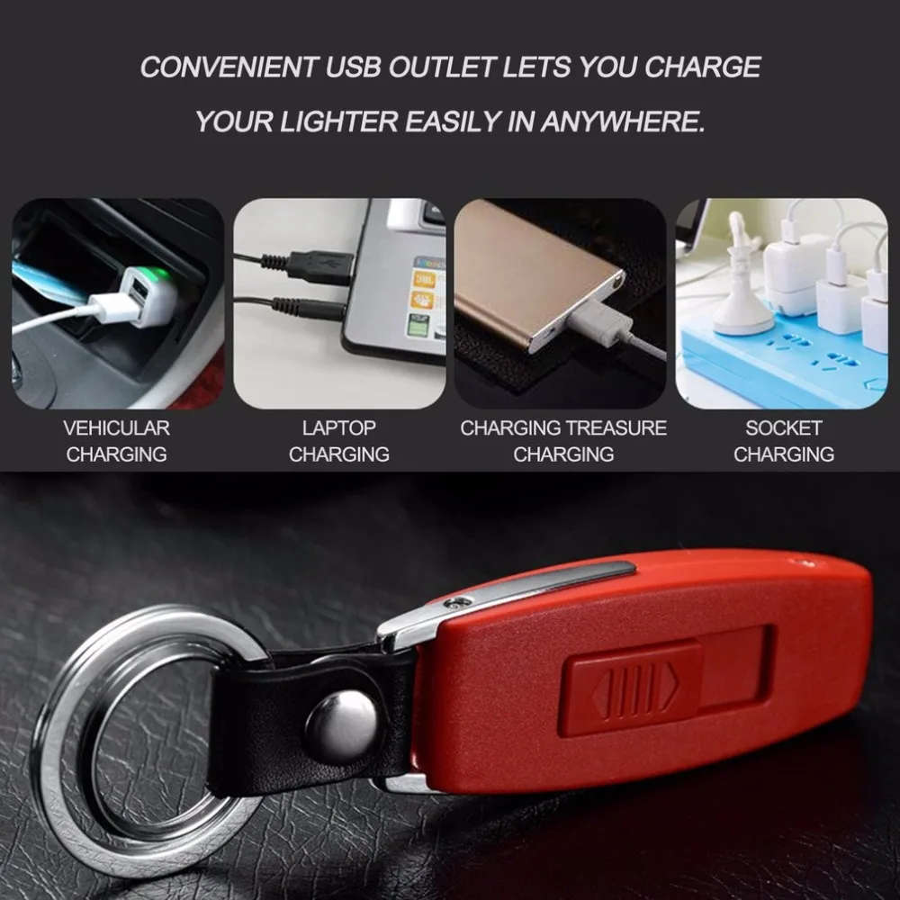Car key styling cigarette lighter USB rechargeable