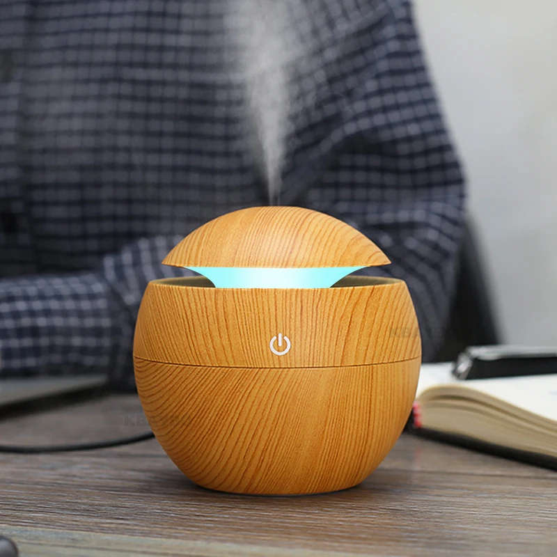 USB  Essential Oil Diffuser Ultrasonic Cool Mist Humidifier Air Purifier LED Night light