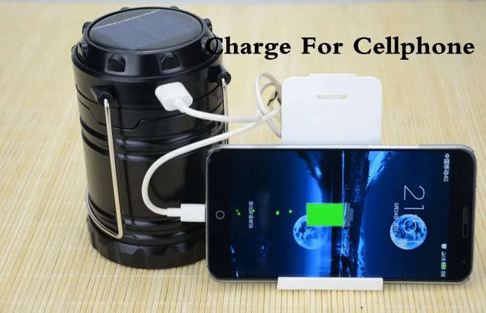 RECHARGEABLE SOLAR CAMPING LANTERN