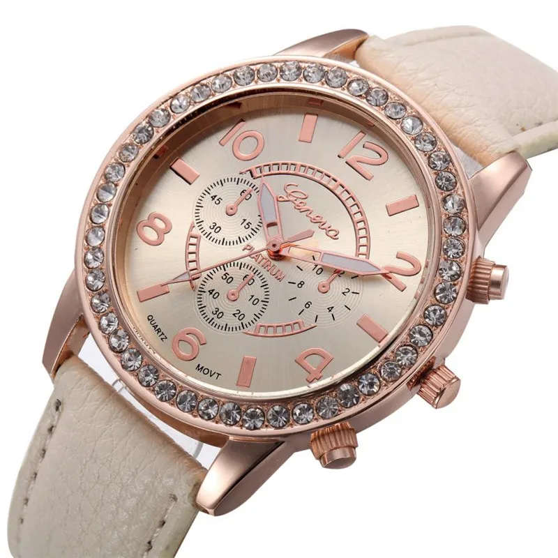 Ladies Luxury Geneva Watch.