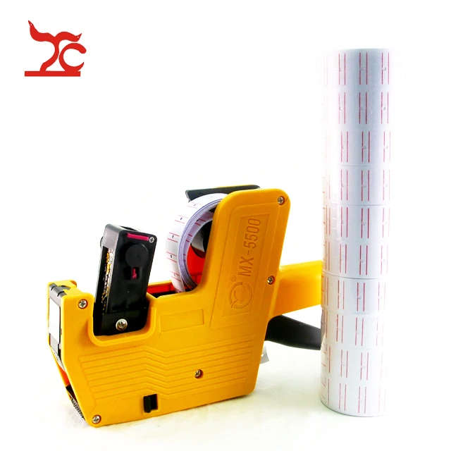 MX-5500 Pricing Machine Labeller Price Tag Tagging Marking Pricing Gun Labeler with 10 Rolls Labels