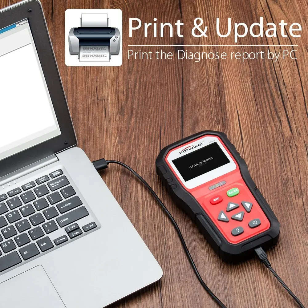 Auto Diagnostic Scanner OBD2 Diagnostic Tool KW818 Multi-Language Scanner Code Reader (Konnwei)
