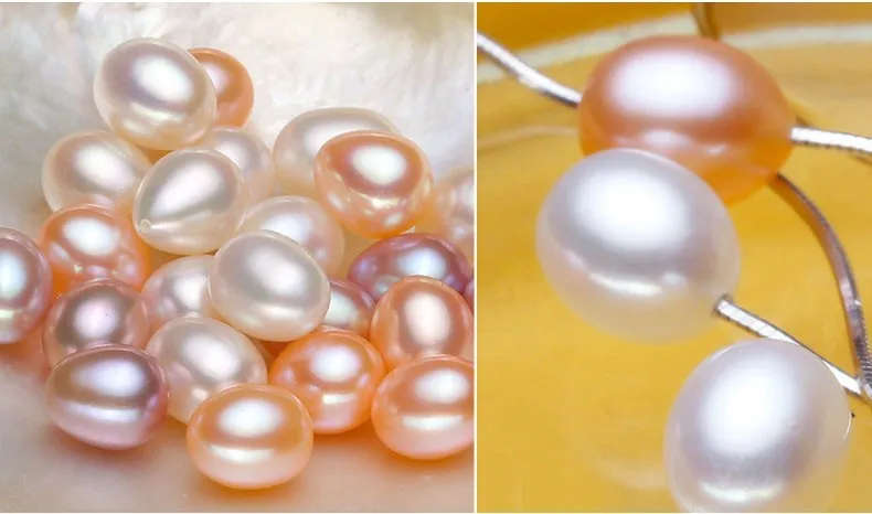 100% Natural Freshwater Pearl - Tassels Drop Earrings 925 Sterling Silver