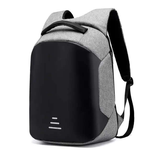 2019 men's waterproof USB charging laptop back pack bag