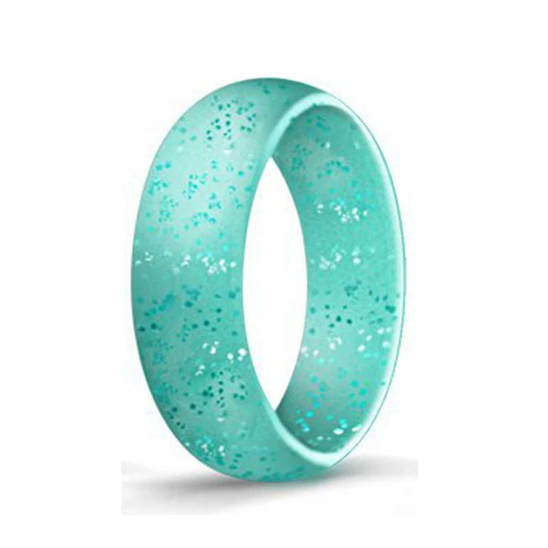 Wholesale New Silicone Sport Round Solid Unisex Couple's Rings