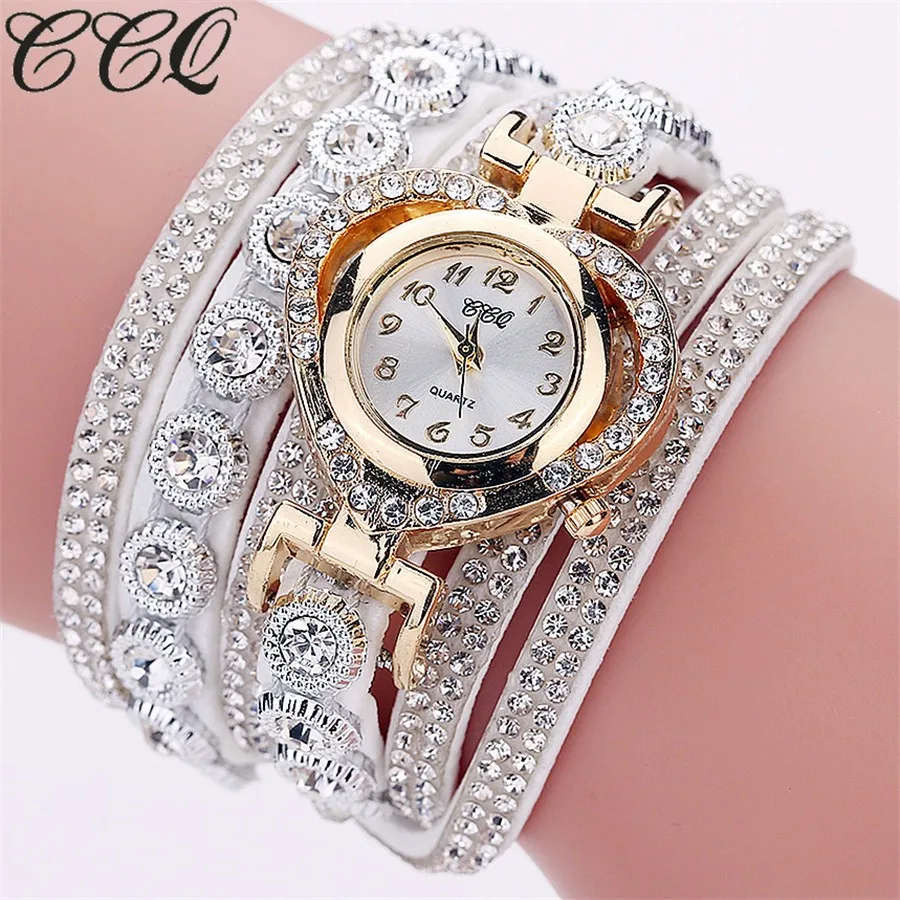 ***STUNNING*** CCQ Brand Fashion Women Bracelet Watch With AAA CZ